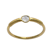 Load image into Gallery viewer, 0.20 CTW Diamond Polki Tiny Minimalist Ring
