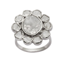 Load image into Gallery viewer, 1.80 CTW Diamond Polki Traditional Floral Ring
