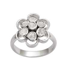 Load image into Gallery viewer, 0.70 CTW Diamond Polki Floral Ring
