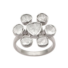 Load image into Gallery viewer, 1.50 CTW Diamond Polki Floral Ring
