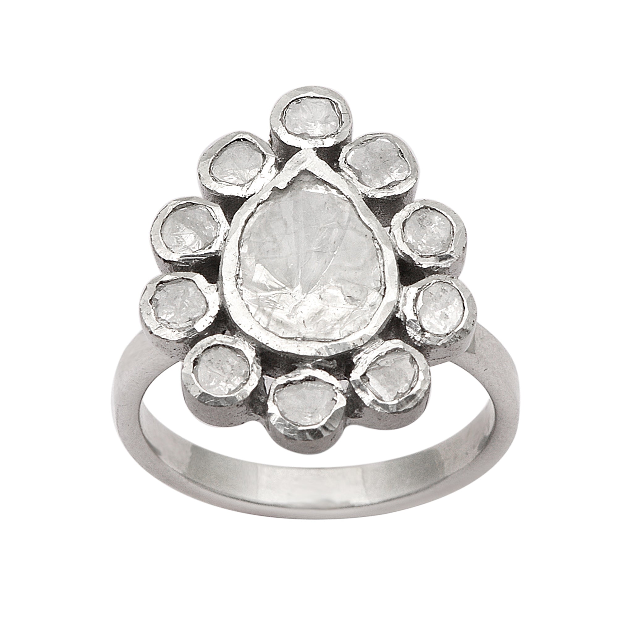 1.80 CTW Diamond Polki Ring