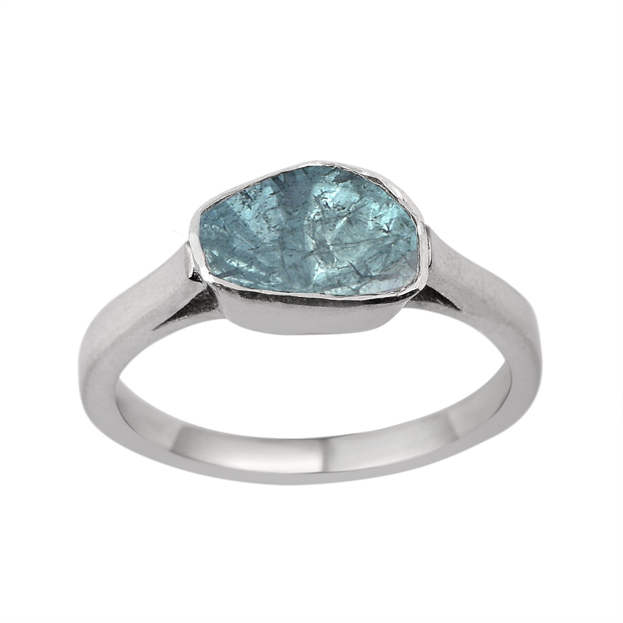 0.50 CTW Natural Blue Diamond Polki Solitaire Handmade Women Ring