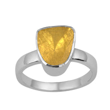 Load image into Gallery viewer, 0.50 CTW Natural Sparkling Yellow Diamond Polki Solitaire Handmade Women Ring

