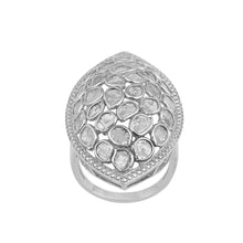 Load image into Gallery viewer, Artisan Crafted 2.50 CTW Natural Slice Polki Diamond Handmade Cluster Ring
