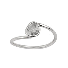 Load image into Gallery viewer, 0.25 CTW Natural Slice Diamond Polki Tiny Ring 925 Sterling Silver
