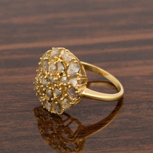 Load image into Gallery viewer, 3.00 Ctw Rose Cut Champagne Diamond 925 Sterling Silver Ring
