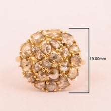Load image into Gallery viewer, 3.00 Ctw Rose Cut Champagne Diamond 925 Sterling Silver Ring

