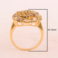 Load image into Gallery viewer, 3.00 Ctw Rose Cut Champagne Diamond 925 Sterling Silver Ring
