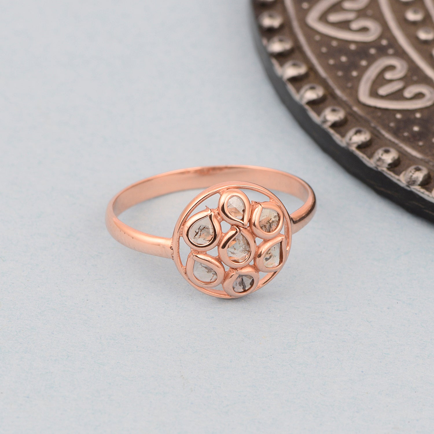 Rose Cut Diamond Ring