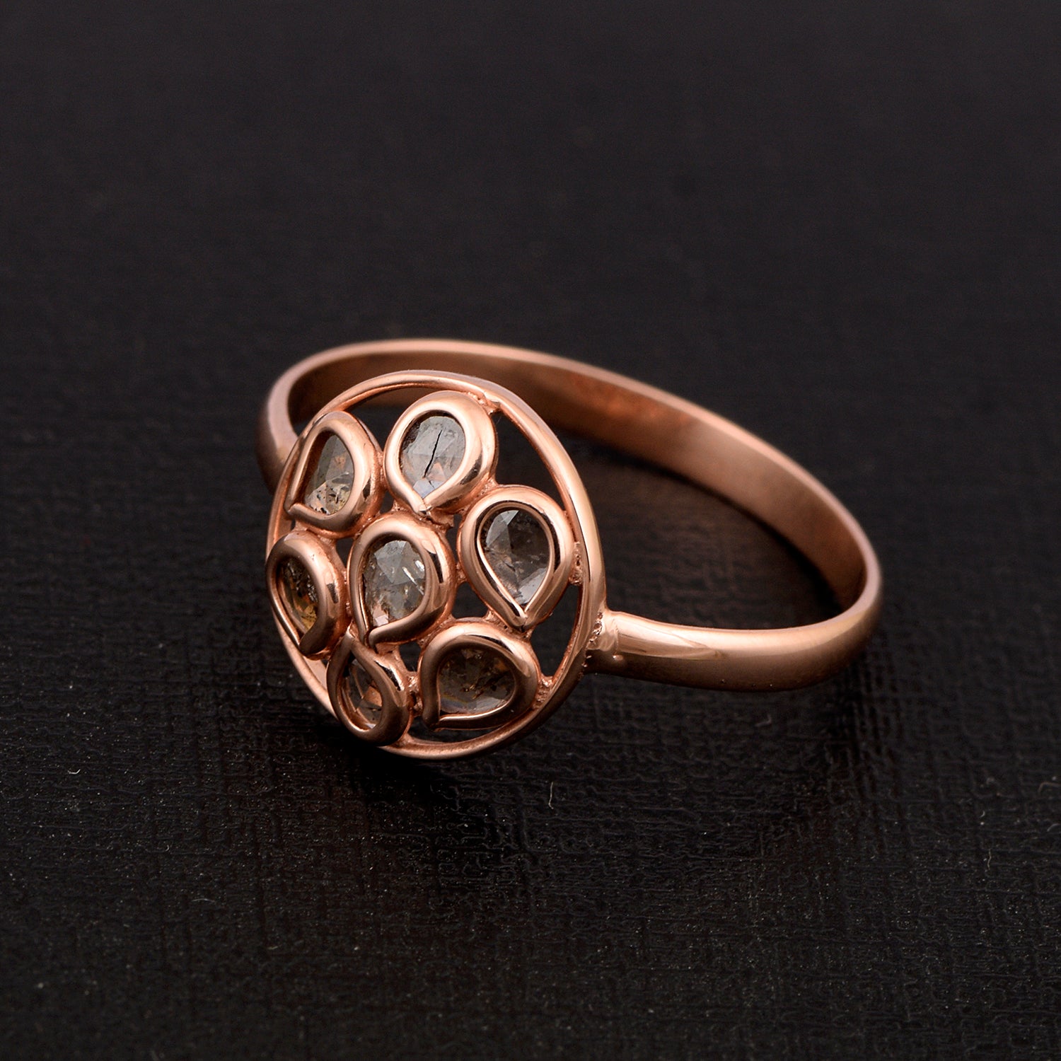 Rose Cut Diamond Ring