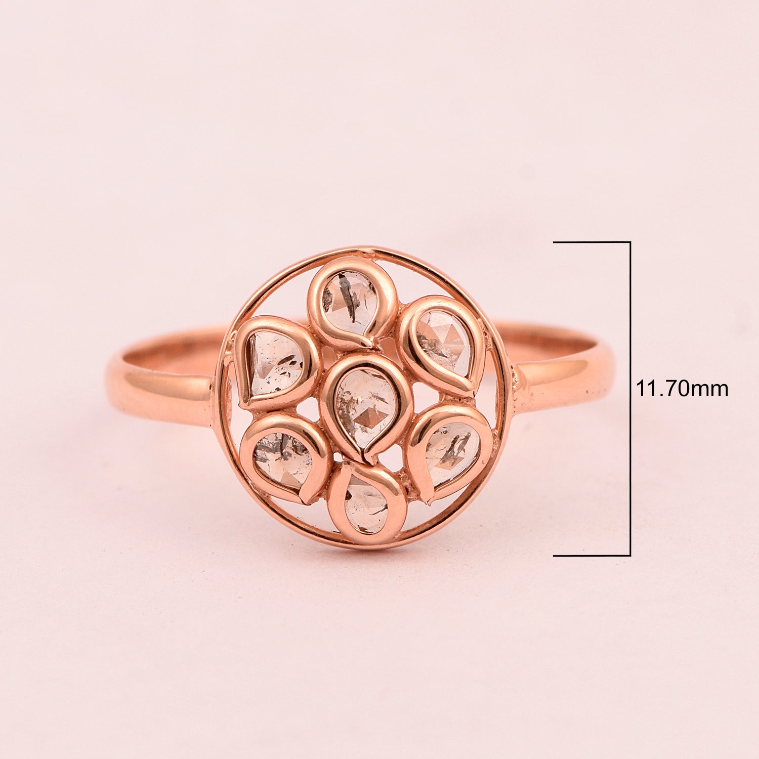Rose Cut Diamond Ring