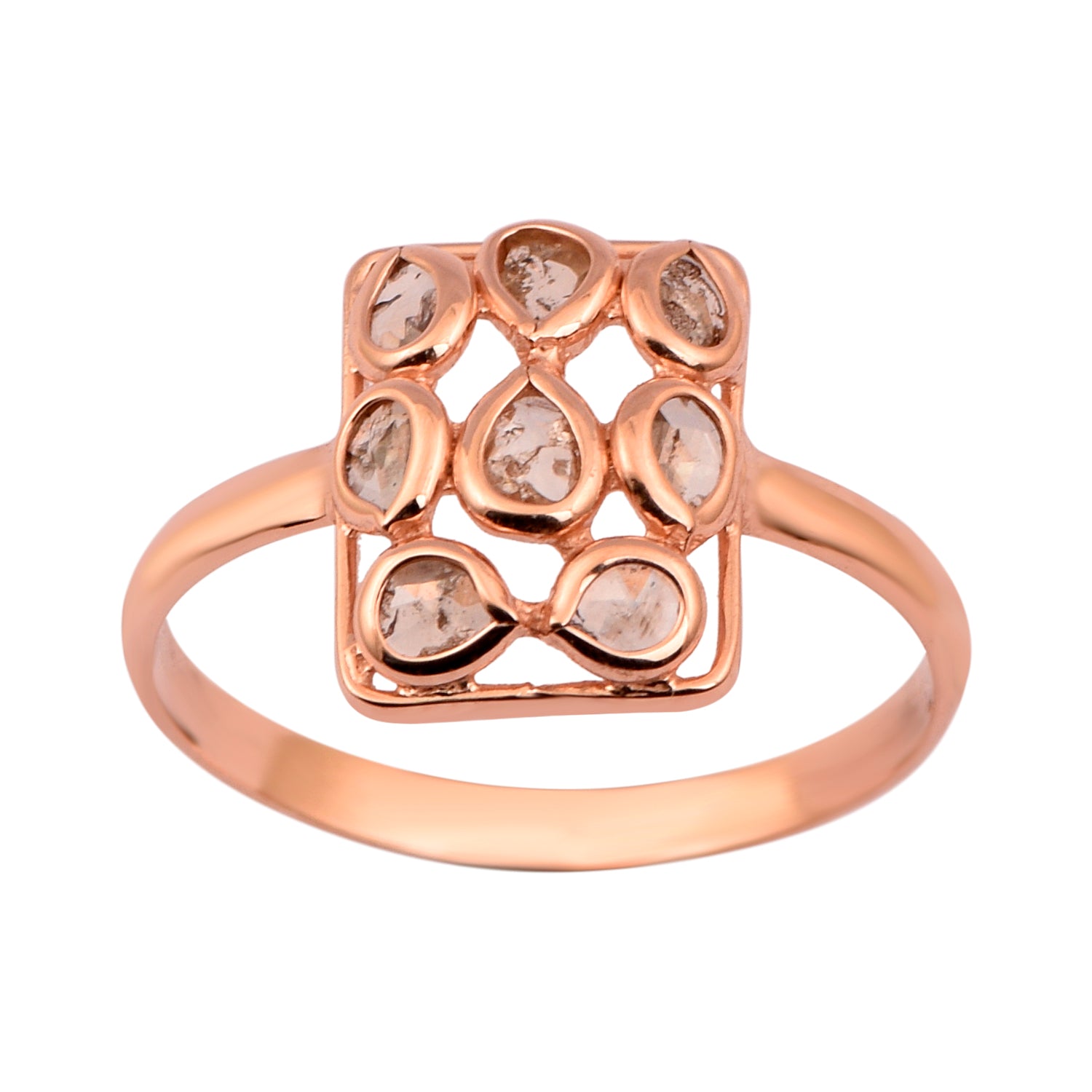 Rose Cut Diamond Ring