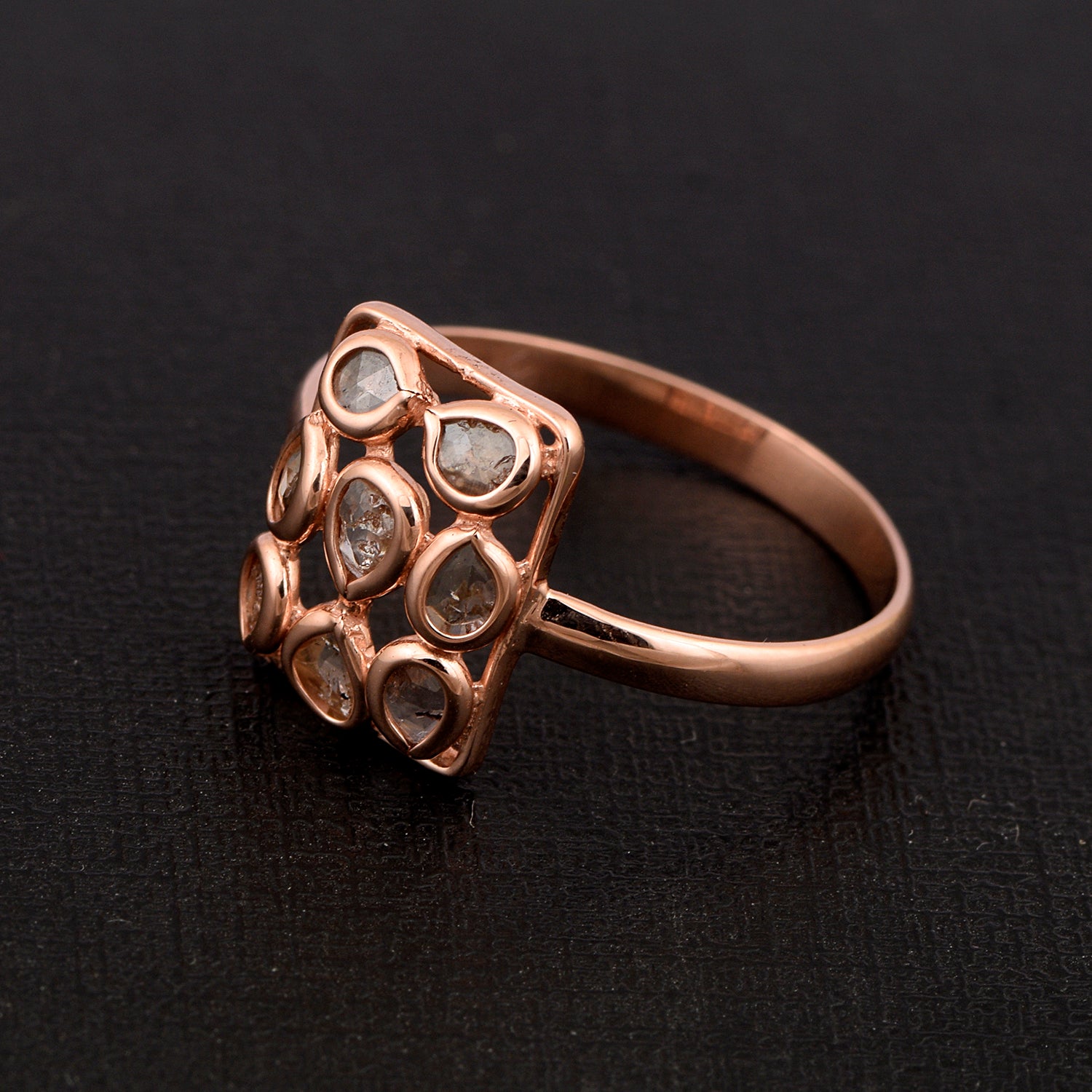 Rose Cut Diamond Ring