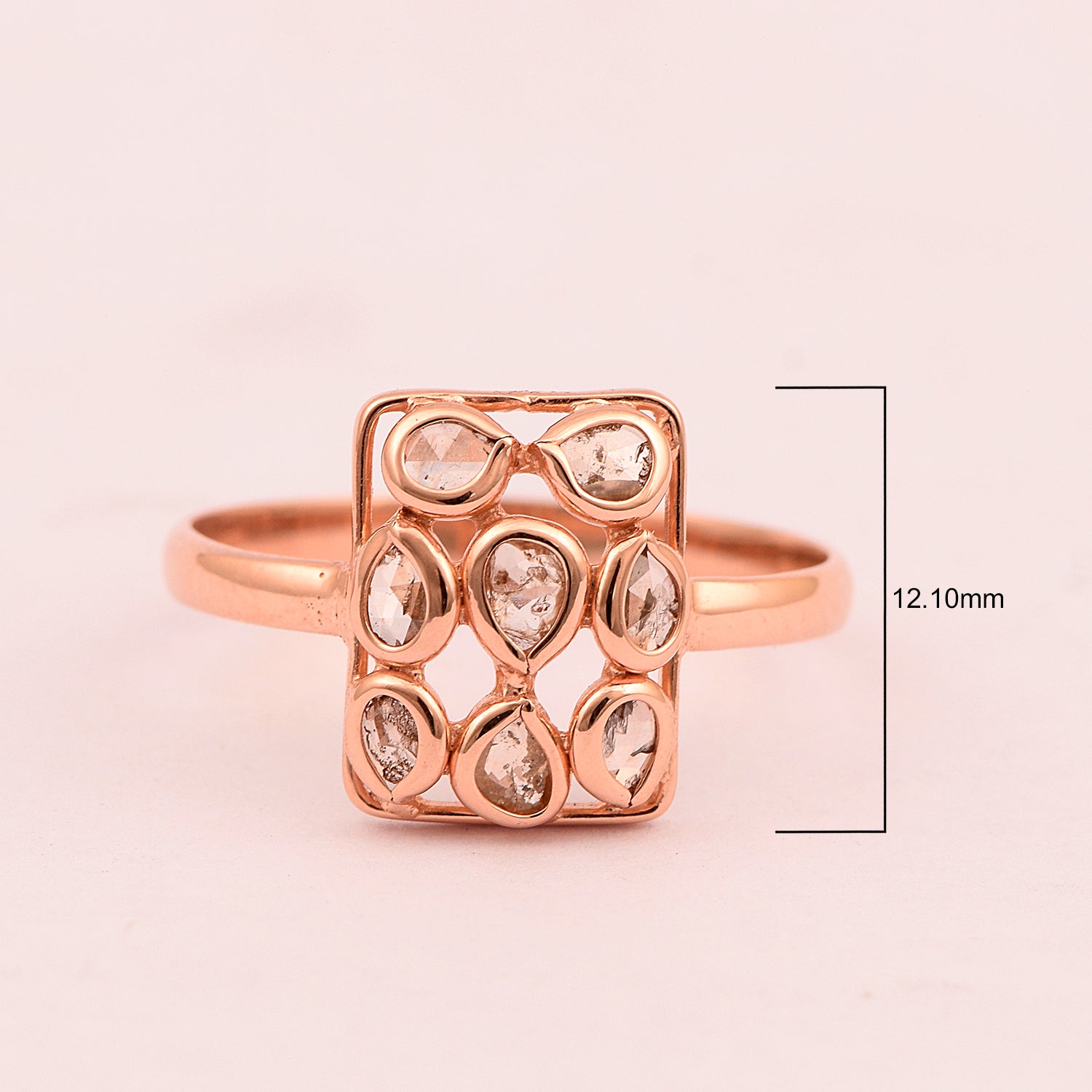 Rose Cut Diamond Ring