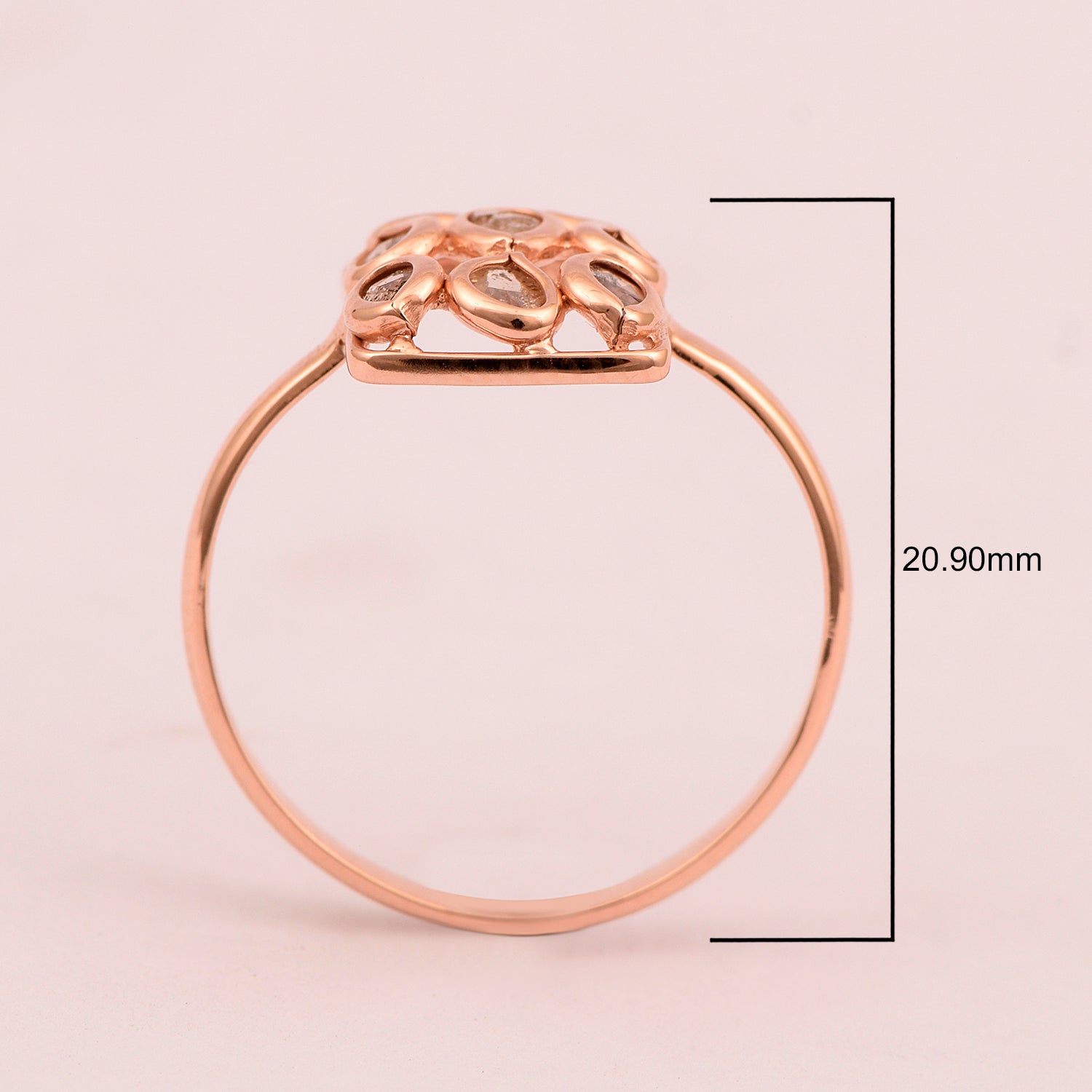 Rose Cut Diamond Ring