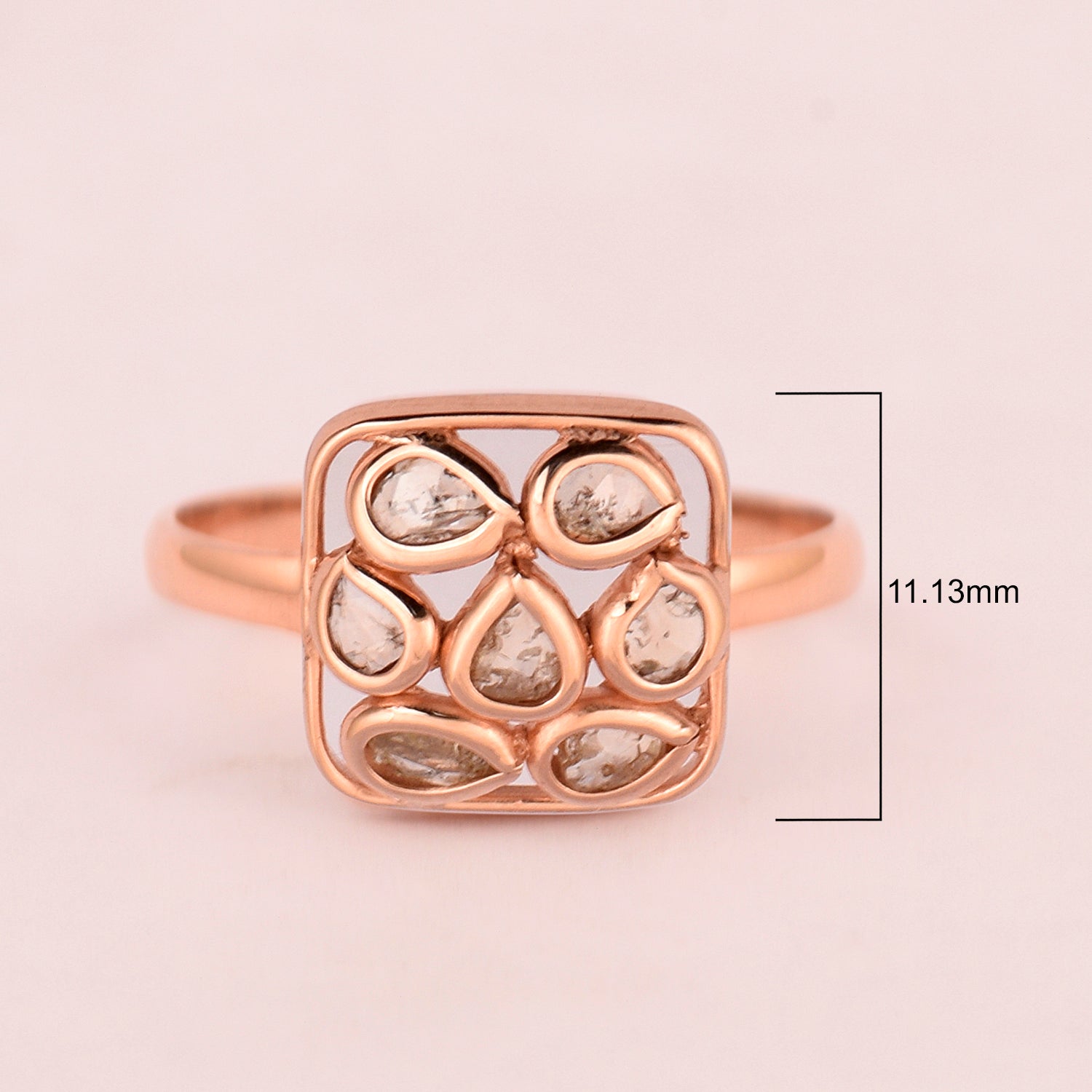 Rose Cut Diamond Ring