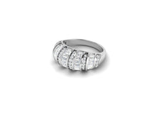 Load image into Gallery viewer, White Diamond 1.50 Ctw 925 Sterling Silver Cluster Ring
