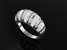 Load image into Gallery viewer, White Diamond 1.50 Ctw 925 Sterling Silver Cluster Ring
