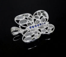 Load and play video in Gallery viewer, 0.85 CTW Diamond Polki Tanzanite Butterfly Pendant
