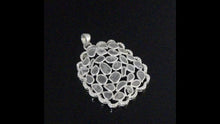 Load and play video in Gallery viewer, 2.50 CTW Diamond Polki Cluster Pendant
