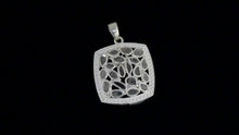 Load and play video in Gallery viewer, Diamond Polki Square Pendant Set
