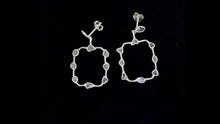 Load and play video in Gallery viewer, 1 CTW Diamond Polki Square Dangle Earrings
