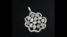 Load and play video in Gallery viewer, 1.50 CTW Diamond Polki Cluster Pendant
