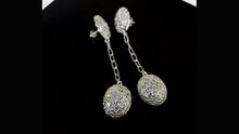 Load and play video in Gallery viewer, 6.50 CTW Diamond Polki Long Dangle Earrings
