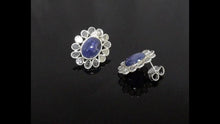 Load and play video in Gallery viewer, 2.50 CTW Diamond Polki Tanzanite Stud Earrings
