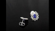 Load and play video in Gallery viewer, 2.00 CTW Diamond Polki Floral Stud Earrings
