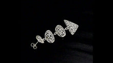 Load and play video in Gallery viewer, 3.10 CTW Diamond Polki Long Dangle Earrings

