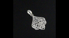 Load and play video in Gallery viewer, 0.50 CTW Diamond Polki Leaf Pendant
