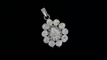Load and play video in Gallery viewer, 2 CTW Diamond Polki Floral Pendant
